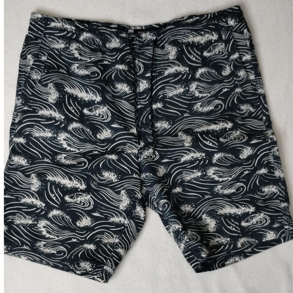 American Eagle Extreme Flex Shorts Wave‎ Print Casual Drawstring Mens L